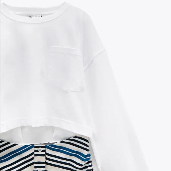 Zara CONTRAST DRESS WITH CUT-OUT DETAIL - Picture 11 of 15